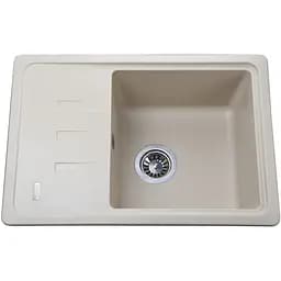 Гранітна мийка Globus Lux Mono слонова кiстка 620х435