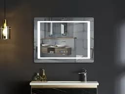 Дзеркало Mixxus Style MR03-90x70 (годинник, LED-підсвічування, антизапотівання) (MI6007) - мініатюра 3