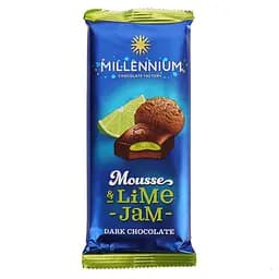 Шоколад чорний Millennium з мусовою та лаймовою начинкою 135 г (779431)