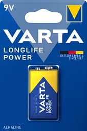 Батарейка VARTA HIGH ENERGY/LONGLIFE POWER 6LR61 BLI 1 ALKALINE Крона