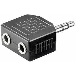 Переходник сплиттер Grand 3.5 мм джек 1 папа на 2 мама адаптер аудио