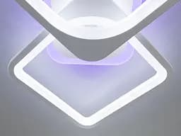 Світлодіодна люстра квадрати з пультом 8060/2+1WH LED 3 - мініатюра 7
