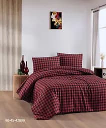 Постільна білизна Red Black Plaid Фланель Cotton Collection pbe0052038