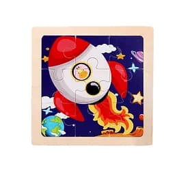 Пазлы-вкладыши деревянные, 9 элементов, C66105 (в ассортименте)