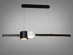 Світлодіодна підвісна люстра Romin 26 Вт чорна