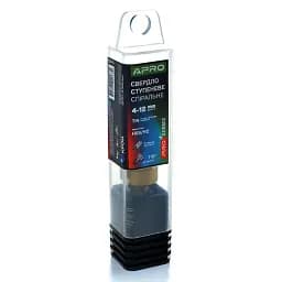 Свердло ступеневе спіральне Apro PRO 4-12 мм сталь HSS/M2 титанове покриття 30412 - мініатюра 3