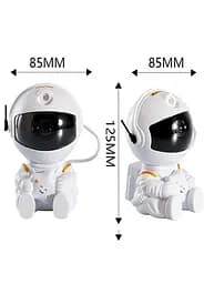 Нічник-проектор зоряного неба Астронавт Farraray mini дитячий обертання на 360 Білий - мініатюра 2