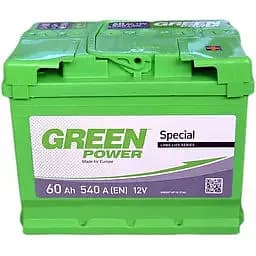 Акумулятор Green Power Standart 60Ah Ев (-/+) (540EN) (242х175х190)