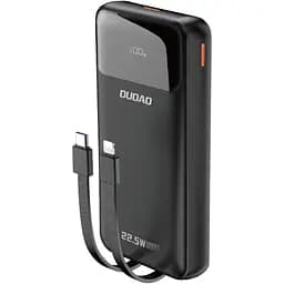 Універсальна мобільна батарея Dudao 20000mAh K15 Pro 22,5W PD USB-A,USB-C In/Out,with built-in USB-C/Lightning cables Black (6977196682430) - мініатюра 5