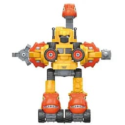Машинка-конструктор Otamanko Трансформер Динозавр 5 в 1 Жовтий/помаранчевий