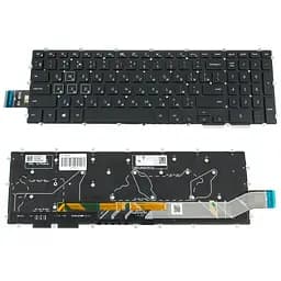 Клавіатура для ноутбука DELL (Gamming G: 3590, 5590) rus, black, без фрейма, підсвічування клавішRGB (оригінал)