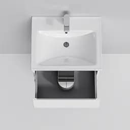 Тумба підвісна AM.PM X - Joy 55 см з умивальником M85-FHX0553-WC0553WG38 - мініатюра 5