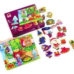 Магнитная игра для детей "Клубничная принцесса" Vladi Toys RK2060-03