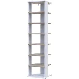 Полиця для взуття Doros Паоло Білий/Дуб Сонома 38.4х38.4х153.4 (41516041)