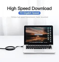 Патч-корд Vention CAT7 SSTP Ethernet, 2 м, чорний (ICABF) - мініатюра 9