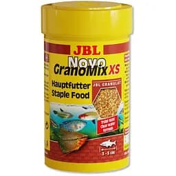 Основний корм в гранулах JBL NovoGranoMix XS для маленьких риб розміром від 3 до 5 см 100 мл