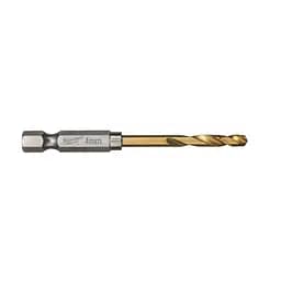 Свердло по металу RedHEX SHOCKWAVE HSS-TiN MILWAUKEE, діаметр 4,0х71,5х26мм, (10шт), пластикова коробка - мініатюра 2