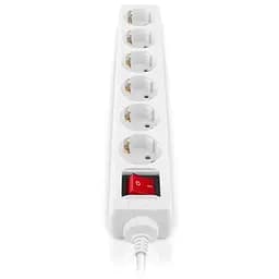 Мережевий фільтр живлення REAL-EL RS-6 Protect M 5m, white (EL122300035) - мініатюра 4
