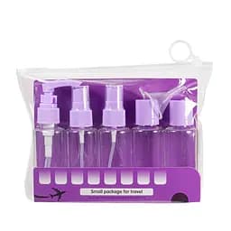 Дорожный набор емкостей для косметики WH Travel Bottles Set. 5 шт, Пурпурный