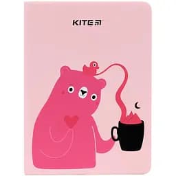 Блокнот Kite Pink Bear B6 в клітинку 96 аркушів рожевий (K22-464-1) - мініатюра 2