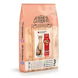 Сухий корм Home Food для дорослих котів Качине філе з грушею CAT ADULT Гіпоалергенний беззерновий 3 кг
