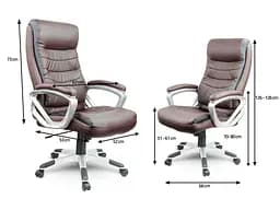 Офісне крісло Sofotel EG-226 Brown - мініатюра 4