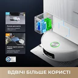 Робот-пилосос миючий Dreame Aqua 10 Ultra Roller Complete White - мініатюра 9