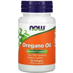 Натуральная добавка NOW Oregano Oil, 90 капсул