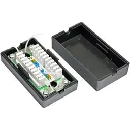 Розетка соединительная для RJ45 мама мама черный Kingda (KD-CB31)