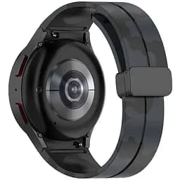 Ремінець для Samsung Galaxy Watch 4 44mm - чорно-сірий ширина кріплення 20мм силікон Watchbands Cls-color (W31-0WB10289017) - мініатюра 3