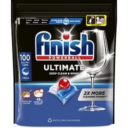Капсули для посудомийних машин Finish Ultimate All in 1, 100 шт.