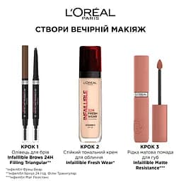 Олівець для брів L’Oréal Paris Infaillible Brows 24H Filling Triangular Brunette тон 5 3 г - мініатюра 7