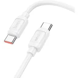 Кабель Hoco X115 Surpass 240W fast charging data cable Type-C to Type-C Білий