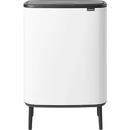 Бак для мусора Brabantia Bo Touch Bin Hi белый 2x30 л (130601)