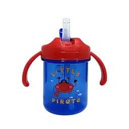 Детский поильник с трубочкой "Little pirate" Mega Zayka MGZ-0335(Red) 280 мл