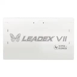 Блок живлення 1300 Вт, Super Flower LEADEX VII XG, White, модульний, 80+ Gold, Active PFC, 14 см FDB, 4xMolex / 12xSATA / 1x16-pin / 4x6+2-pin / 2x4+4-pin / 1x20+4-pin, захист OVP/OCP/OPP/SCP/UVP/OTP/NLO/SIP, ATX3.1 (SF-1300F14XG(WH)) - мініатюра 2