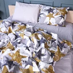 Комплект постільної білизни MirSon 17-0708 Smoky Starlight бязь 143 x 210 см (2200010618006)