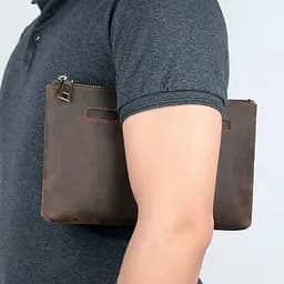 Чоловіча шкіряна барсетка Vintage 26х16,5х2 см acs0015259 - мініатюра 4