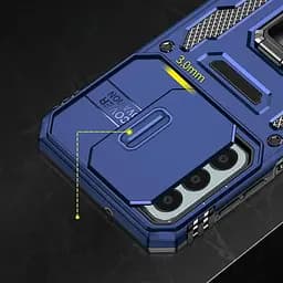 Ударостійкий чохол Camshield Army Ring для Samsung Galaxy S25 FE Синій / Navy - мініатюра 4