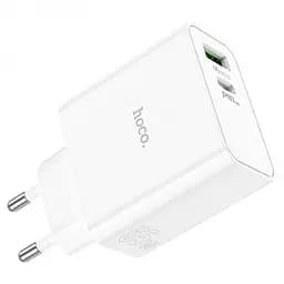 Мережевий зарядний пристрій адаптер HOCO C113A Awesome 1 USB/1Type-C, 65 W, підтримка швидкого заряджання PD/QC/FCP/AFC - мініатюра 4