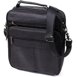 Сумка чоловіча з ручкою для перенесення в руці з натуральної шкіри Vintage 27х35х9,5 см sum0027495