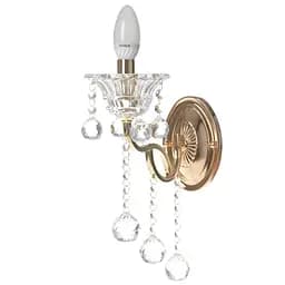 Бра Brille BCL-656W/1 настінне накладне у спальню кришталеве свічка E14 FGD