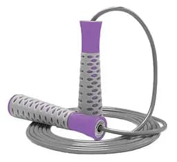 Скакалка PowerPlay 4206 Jump Rope PRO+ Серо-фиолетовая 2,75 м (PP_4206_Grey/Violet)