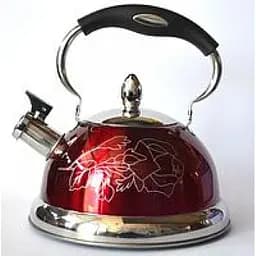 Якісний металевий чайник зі свистком з нержавіючої сталі для газової плити А-Плюс чайник нержавійка