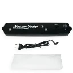 Вакуумний пакувальник для продуктів Vacuum Sealer ZFKK-0016 90W з пакетами, чорний - мініатюра 4