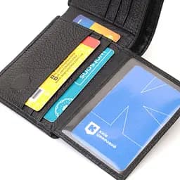 Чоловіче портмоне з натуральної шкіри ST Leather 22734 чорне - мініатюра 7