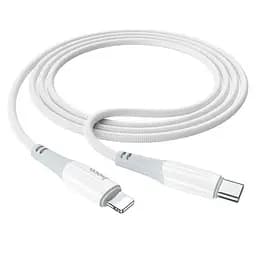 Кабель Hoco X70 Pisces Cable Type-C to Lightning 2,4A 1m White