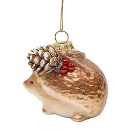 Ялинкова прикраса "Їжачок з подарунком" 6,5*4,8*5,6 см, YQ1405550