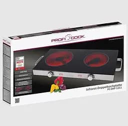 Електрична плита на дві конфорки 2800Вт Profi Cook PC-DKP 1211 - мініатюра 6