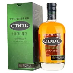 Віскі Eddu Broceliande Pur Blе Noir Whiskey de Bretagne, 43%, 0.7 л, у коробці
